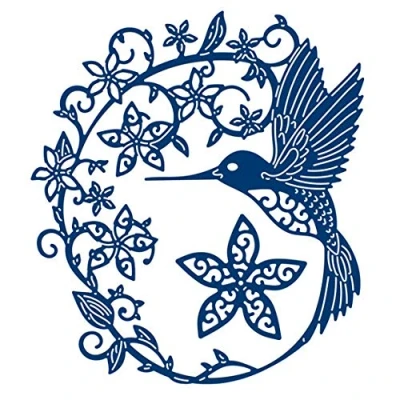 Image of Bird Metal Die Cuts,Flower Wedding Leaves Border Cutting Dies Cut Stencils for DIY Scrapbooking Photo Album Decorative Embossing Paper Card Making