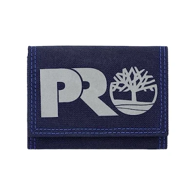 Image of Timberland PRO Men&#039;s Cordura Nylon RFID Trifold Wallet with Id Window, Navy (Reflective), 4.5 x 1 3 in, Window
