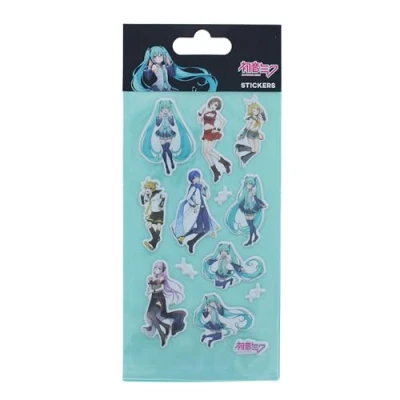 Image of Hatsune Miku Stickers 9 Sheet Puffy Scrapbook Party Bag Filler Gifts Stationery