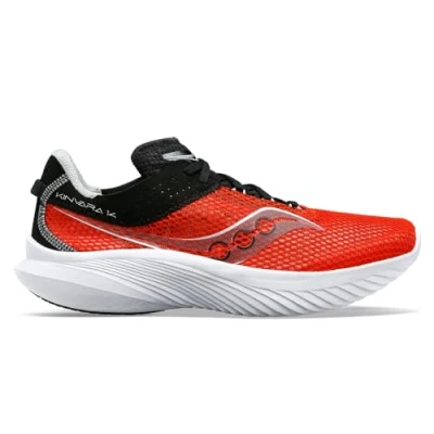 Image of Saucony Men&#039;s Kinvara 14 Sneaker, Infrared/Black, 12