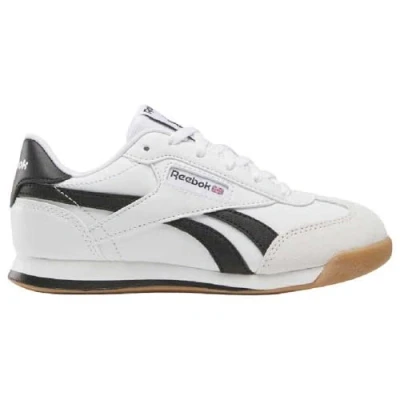 Image of Reebok Classic Campio XT Unisex Trainers for kids, Size: 4.5, White/black/barely grey leather and imitation