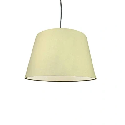 Image of Loxton Lighting Cotton Drum Lampshade Pendant (12inch 30cm Dia) (Cream)