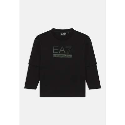 Image of EA7 Emporio Armani Unisex Long sleeved top for kids, Size: 12y, Black