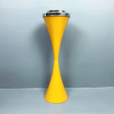 Image of Floor Standing Ashtray, Ashtray Indoor Outdoor, Commercial Cigar Ash Tray Container with Lid, Creative Ashtrays(Yellow)