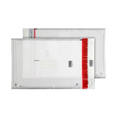 Image of Purely Everyday Polypost Polythene Pocket Peel and Seal Clear 430x330 70mic Pack of 20