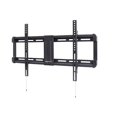 Image of Amazon Basics Low Profile TV Wall Mount With Horizontal Post Installation Levelling For 32 Inch to 86 TVs, Black