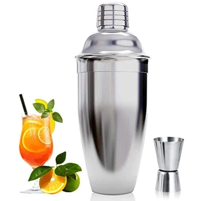 Image of Cocktail Shaker, Maker Set, Martini Drink 750 ml Shaker Strainer, Bartender Mixer Tool,Home Liquor Cobbler Stainless Steel bar shakers for Making kit Gift
