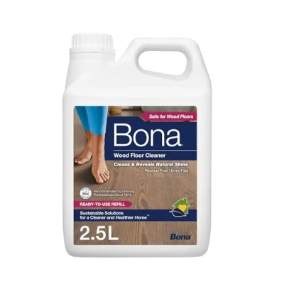 Image of Bona Wood Floor Cleaner Liquid, for Varnished or Hard Waxed Floors, 2.5 Litre Refill