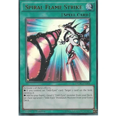 Image of YuGiOh DPDG EN001 1st Ed Spiral Flame Strike Ultra Rare Card ( Yu Gi Oh! Single )