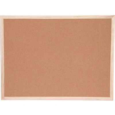 Image of Offis Cork Notice Board 450X600MM Wood Trim