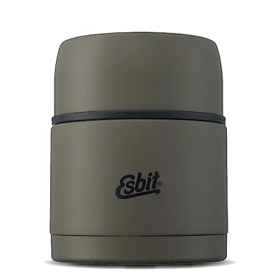 Image of Esbit Classic Thermal Container for Food Warming 500 ml in Olive Green Stainless Steel Hot and Cold Foods