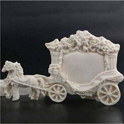 Image of VALINK 3D Palace Carriage Shape Silicone Candle Mold Fondant Soap Baking Mould Wedding Cake Decorating Tools Chocolate Resin Clay Jelly Pastry Dessert Molds Bakeware Making Tool