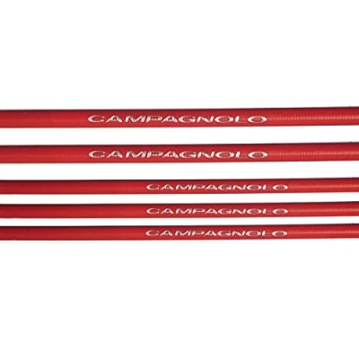 Image of Discount Campagnolo Ultrashift Powershift Bike Pre Cut Gear &amp; Brake Outer Cable Set Red