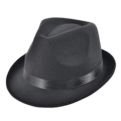 Image of Bristol Novelty BH607 Blues Style Hat Deluxe 1 Piece Black One Size Adult, unisex
