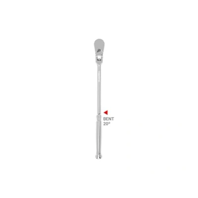 Image of TEKTON 3/8 Inch Drive x 12 Flex Head Bent Handle Long Ratchet SRH23112
