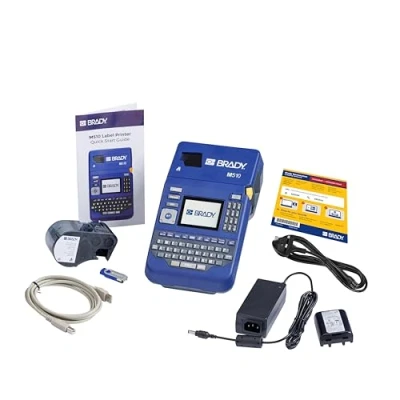 Image of Brady M510 Portable Label Printer + Workstation Suite Labelling Device Industrial Machine for Chemical Resistant Labels Incl. 1 Cartridge and UK Power Cord replaces BMP51