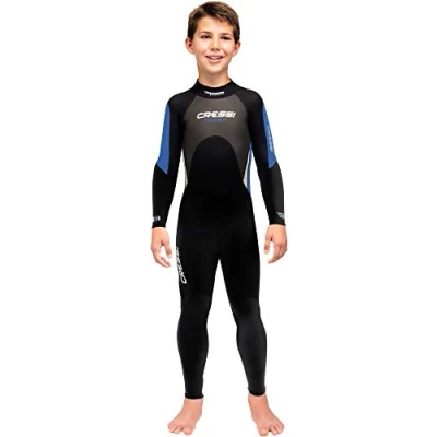 Image of Cressi Morea Jr Monopiece Wetsuit 3mm Premium Neoprene Full Length Junior