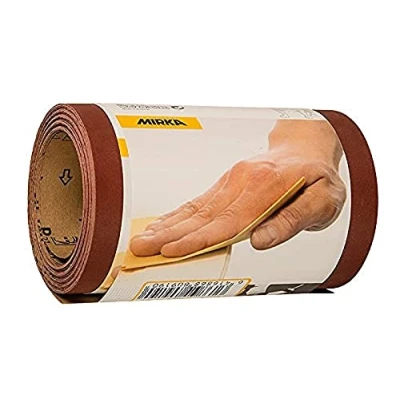 Image of Mirka Red sandpaper roll 115mm x 5m / grit P60 1 For sanding wood, metal and plastic