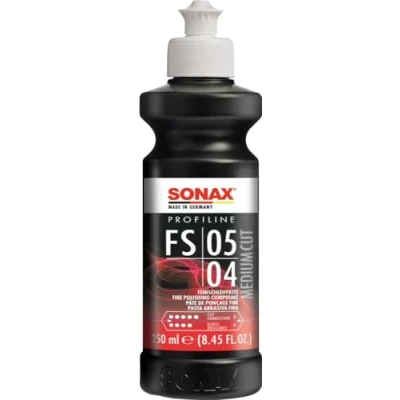 Image of SONAX PROFILINE FS 05 04 (250 ml) highly abrasive polishing paste. For restoration of weathered paint. Removes spray paint mist, scratches &amp; sanding marks Item No. 03191410