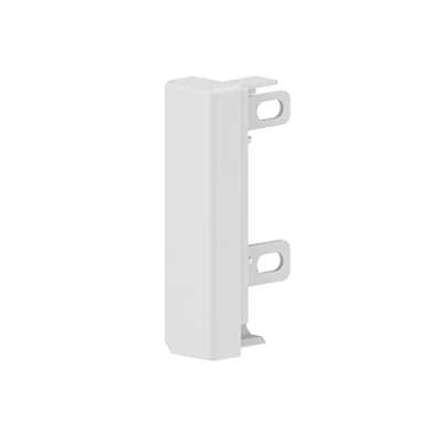 Image of Habengut end cap design left for skirting board made of PVC, colour: white, contents: 1 piece a clean finish.