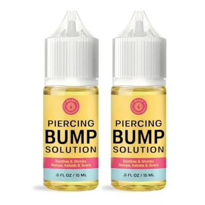 Image of Base Labs 2 Pack Keloid Bump Removal &amp; Piercing Treatment Shrinking Drops Free Aftercare Cleaner Scar for Bumps and Keloids 1 oz / 30ml