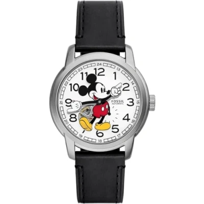 Image of Fossil Unisex&#039;s Analog Automatic Watch with Leather Strap SE1111