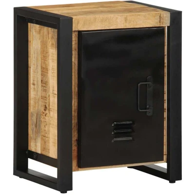 Image of vidaXL Bedside Cabinet 40x30x51 cm Solid Rough Wood Mango