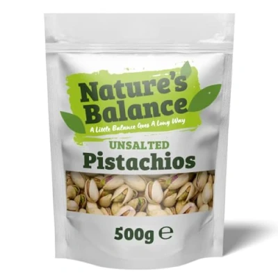 Image of Natures Balance Whole Raw Unsalted Pistachios With No Added Salt 500g