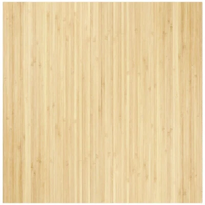Image of vidaXL Rug Square Light Nature 100x100 cm Bamboo