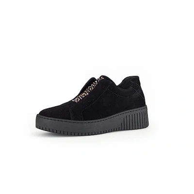 Image of Gabor Wonderland Womens Trainers 5 UK Black Suede