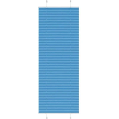Image of vidaXL Pleated Blind Blue 70x200 cm Fabric Width 69.4 Polyester