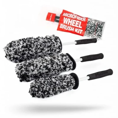 Image of Maxshine Shinemaster Microfiber Wheel Brush 3 Piece Kit