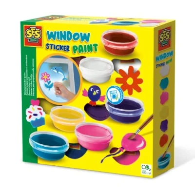 Image of SES Creative 00366 Bubble Window Sticker Paint, Medium
