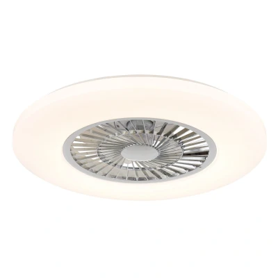 Image of Alva Ceiling Fan White Matt 1x RGB LED Dimmable 3000 6500K Remote Control Timer
