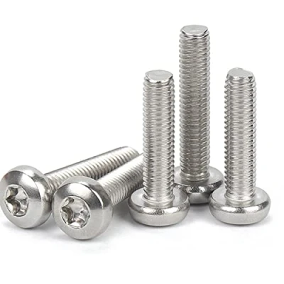 Image of Qrity 25Pcs Torx Screw, M6 x 25mm Pan Head Screws Stainless Steel Machine Screws, Button Hexalobular Drive Type, for Machinery Furniture Electronic Repair Fastener