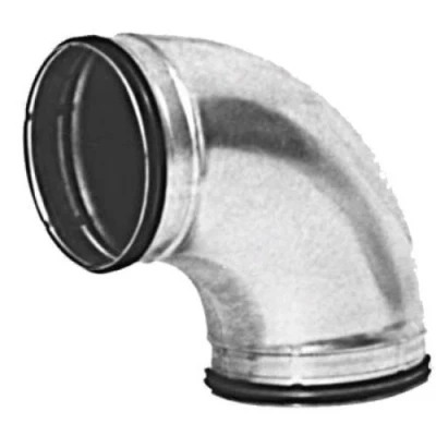 Image of I sells Metal Ducting 90 Degree Bend 200mm / 8 inch with Rubber Seal