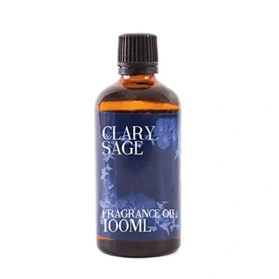 Image of Mystic Moments Clary Sage Fragrance Oil 100ml Perfect for Soaps, Candles, Bath Bombs, Burners, Diffusers and Skin &amp; Hair Care Items