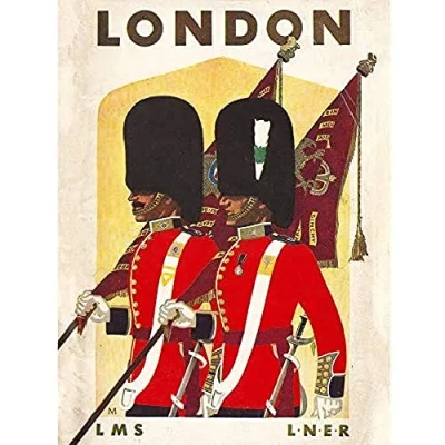 Image of Artery8 LMS LNER Railway London Soldiers Travel Advert Unframed Wall Art Print Poster Home Decor Premium