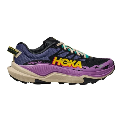 Image of HOKA Torrent 4 Trail running shoes, Women&#039;s, Size: 4, Mountain iris/oatmeal Textile/synthetics