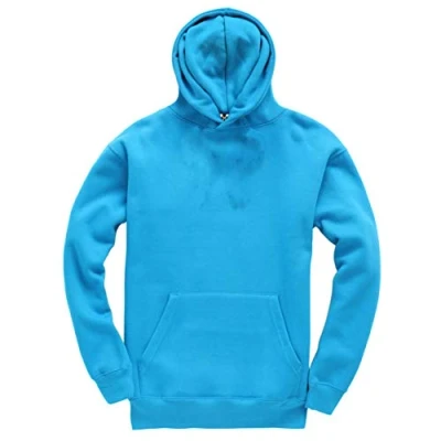 Image of Club Blank Plain Pullover Hoodie Hooded Top Unisex Kids Girls Boys Children Sweatshirts Sapphire
