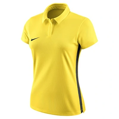 Image of Nike W Nk Dry ACDMY18 Polo Ss T Shirt Obsidian/Royal Blue/(White), M