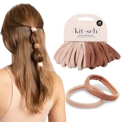 Image of Kitsch Eco Friendly Nylon Elastics 20pc set Blush