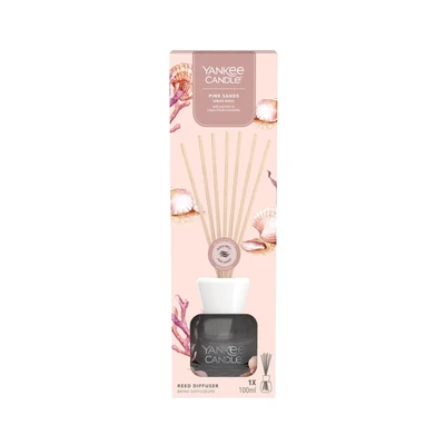 Image of Yankee Candle Signature Scented Reed Diffuser Pink Sands Aroma up to 10 Weeks of Fragrance 100 ml Perfect Gifts for Women