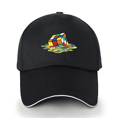 Image of FINDING CASE Men&#039;s Athletic Baseball Fitted Cap Plain for Men Classic 6 Panel Adjustable Sport Casual Sun Visor Hat (Melt Cube)