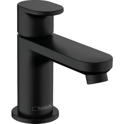 Image of hansgrohe Vernis Blend Wash Basin Mixer Tap for Cold Water Without Drain, Guest Toilet with Spout Height 70 mm, Tap, Washbasin Saving (EcoSmart), Matte Black
