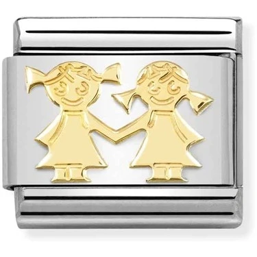 Image of Nomination Gold Sisters Charm