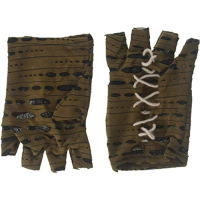 Image of amscan 847878 55 Halloween Cropped Fingerless Gloves Costume, 2 Pc