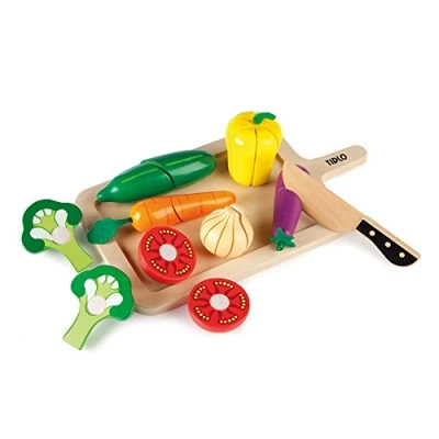 Image of Tidlo Wooden Cutting Vegetables Set, 32 x 18 8 cm