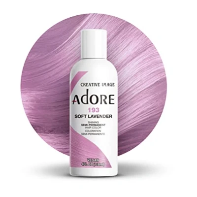 Image of Adore Shining Semi Permanent Hair Colour, 193 Soft Lavender