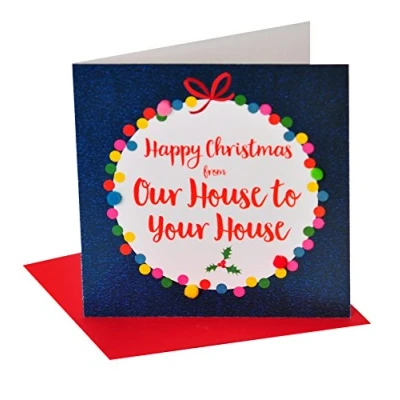 Image of Pom XP043 &quot;Our House to Your House&quot; Christmas Card